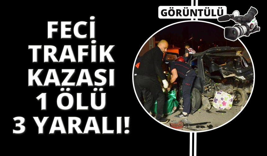 Kütahya'da feci kaza... 2 araç çarpıştı