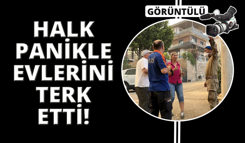 Seferihisar'da alevlerin yaklaştığı mahalle tahliye ediliyor