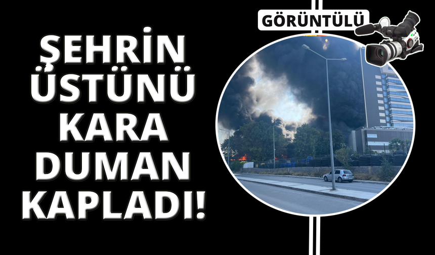İzmir'de inşaat deposundaki yangın