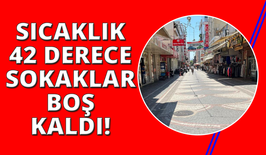 Aydın'da termometreler 42 dereceyi gösterdi