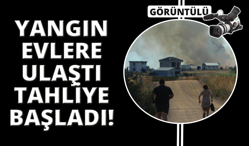 Bornova Yakaköy'de yangın sebebiyle tahliyeler başladı