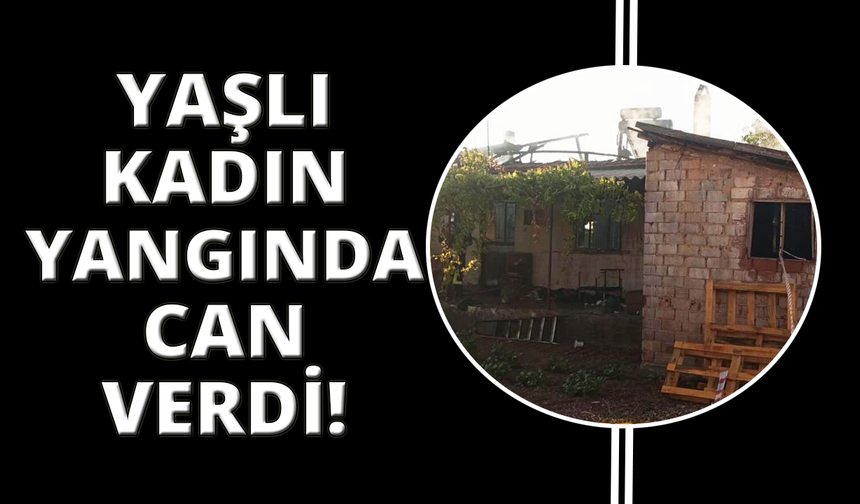 Evde çıkan yangında yatağa bağımlı yaşlı kadın hayatını kaybetti