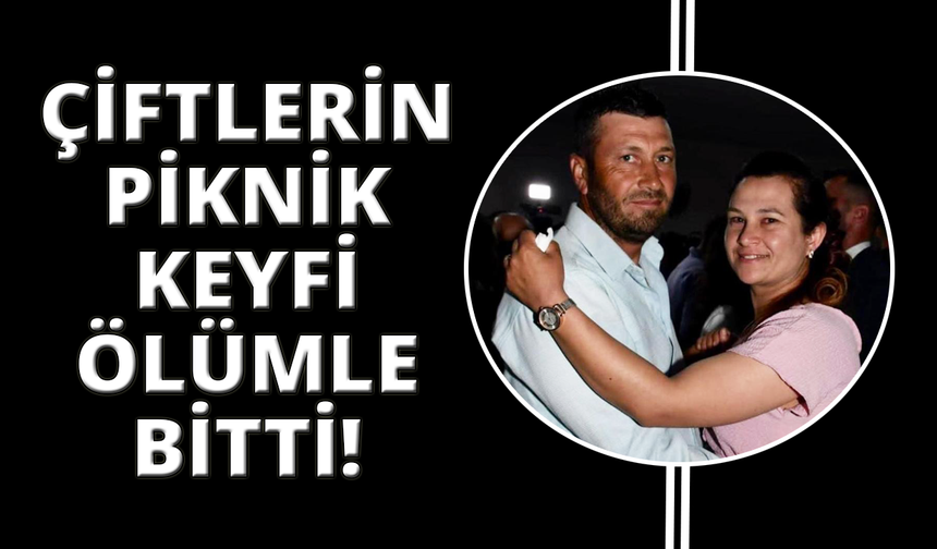 Manisalı çiftin piknik keyfi faciayla bitti