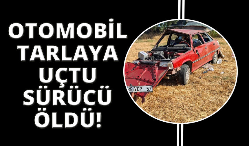 Manisa’da tarlaya uçan otomobilin sürücüsü hayatını kaybetti