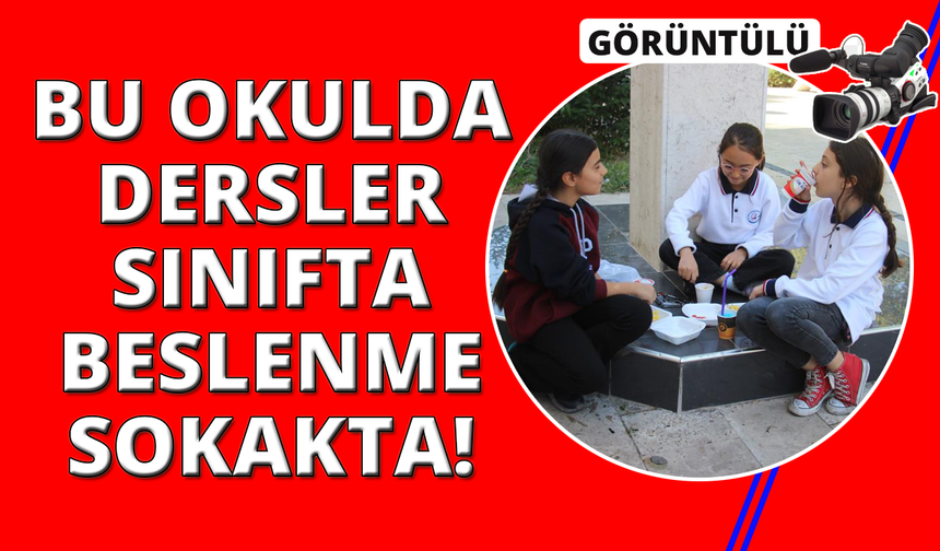 Dersleri sınıfta, beslenmeyi sokakta yapıyorlar