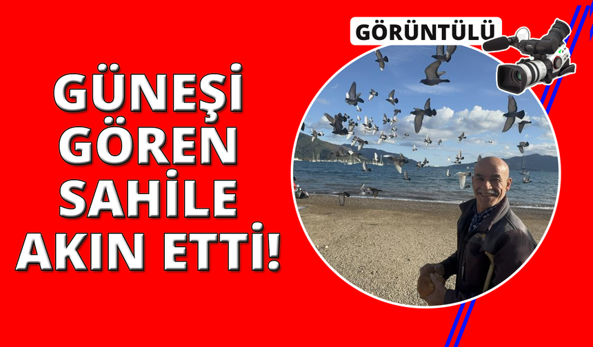 Marmaris’te yazdan kalma günler: Vatandaşlar sahillere akın etti