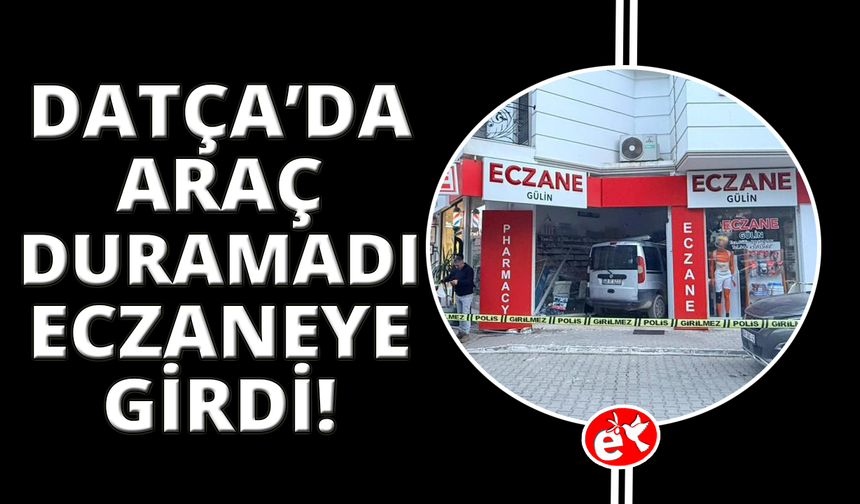 Fren yerine gaza basınca iş yerine daldı