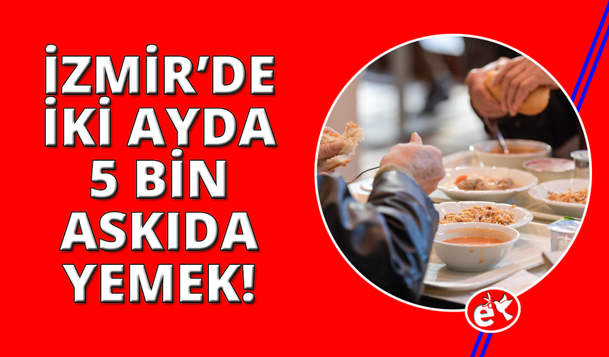 İzmir'de son iki ayda 5 bin Askıda Yemek bağışı