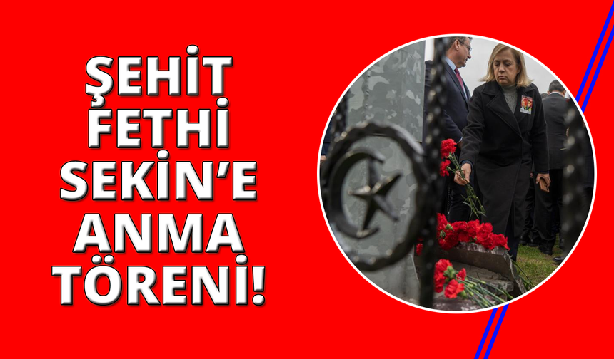 Fethi Sekin şehit düştüğü yerde karanfillerle anıldı