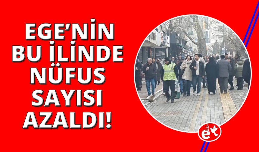 Kütahya'nın nüfusu 570 bin 478'e düştü