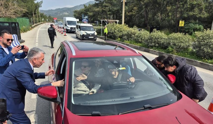 Bodrum'da bayram denetimleri sıkı: 1 günde 25 bin araç girdi