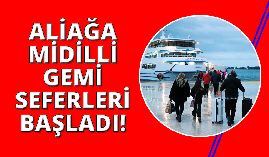 Aliağa’dan Midilli’ye deniz yolculuğu başladı