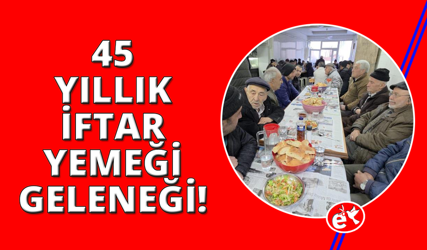 Kütahya'da 45 yıllık "Askıda iftar" geleneği