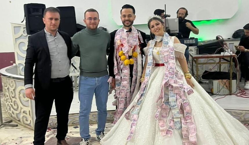 Arkadaşlarından damada 'beşi bir yerde ayva'