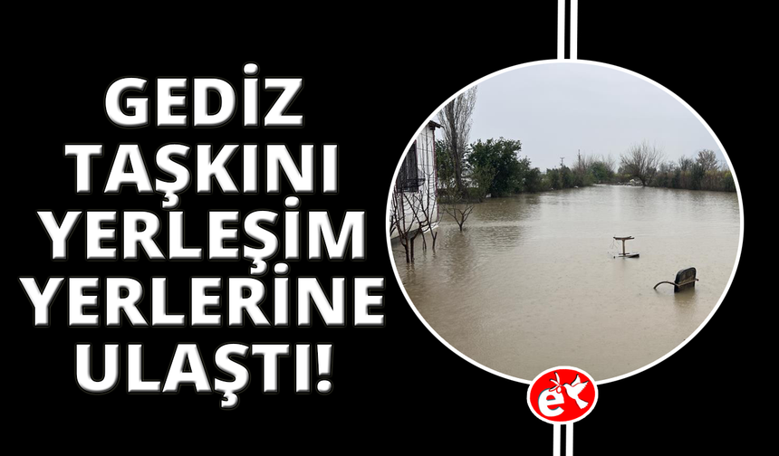 Manisa'da Gediz taşkını yerleşim alanlarına ulaştı