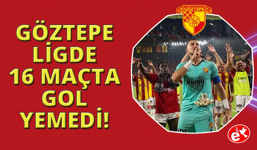 Göztepe ligde 16 maç gol yemedi