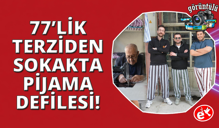 Manisa'da yaşlı terzi doktorlara pijama giydirdi
