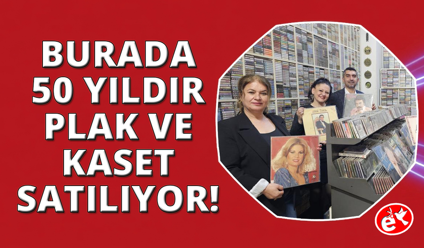 Teknolojiye direndi, 50 yıldır plak ve kaset satıyor