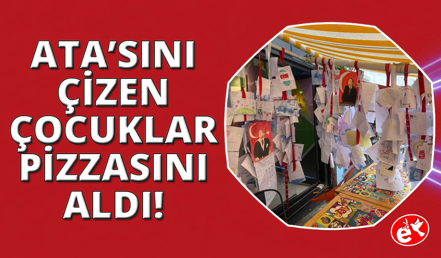 Datça’da 10 yıllık iyilik geleneği: "Atatürk’ünü çiz, pizzanı al"