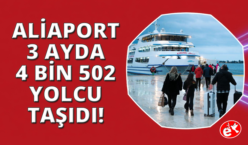 Aliaport 3 ayda 4 bin 502 yolcu taşıdı