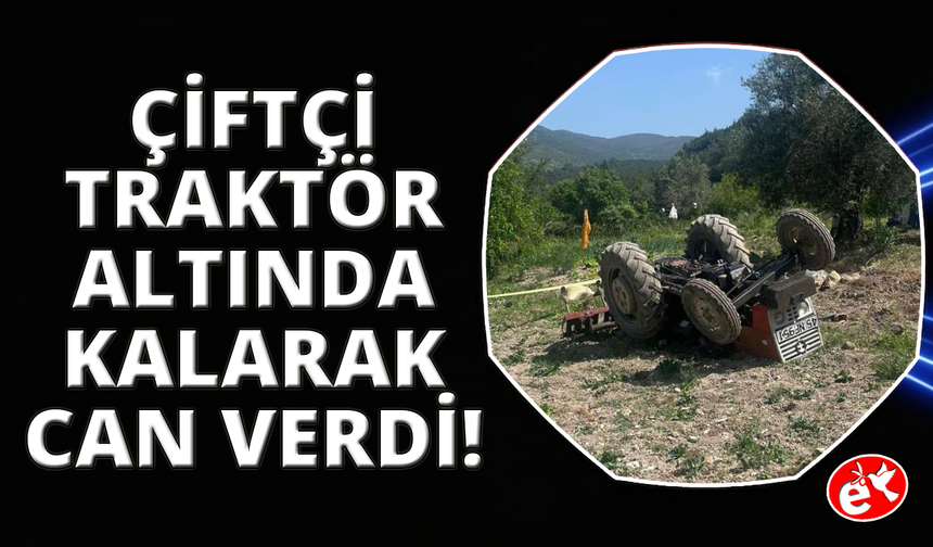 Tarlasını sürerken traktörün altında kalarak hayatını kaybetti