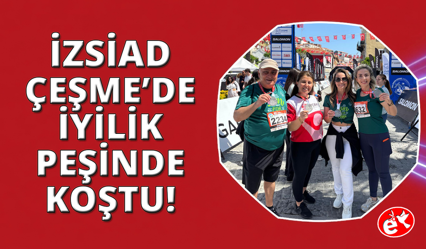 Çeşme Yarı Maratonu'nda İyilik Peşinde Koştular