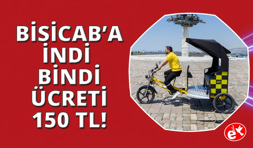İzmir'in çevreci ulaşım aracı Bisicab'in ücret tarifesi belli oldu