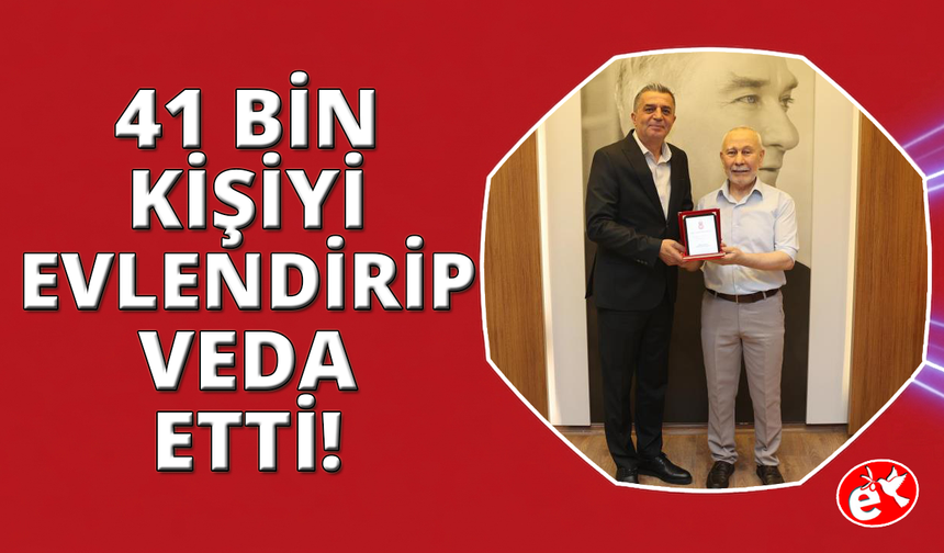 Manisa'da 41 bin nikaha imza attı, gözyaşlarıyla veda etti