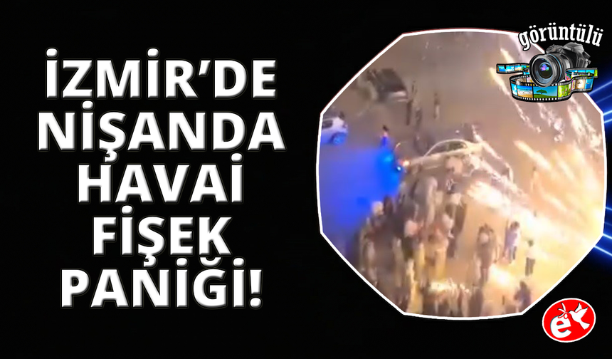 İzmir'de havai fişek kalabalığın üzerine patladı