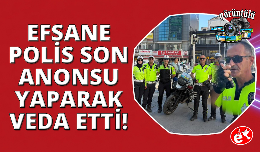 İzmir'in efsane trafik polisi emekli oldu: Son anonsunda elleri titredi