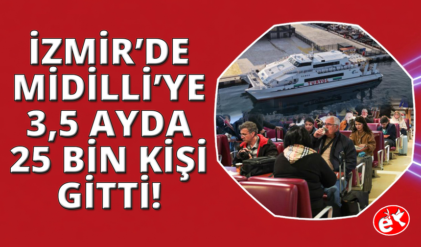 Aliağa’dan Midilli’ye 3,5 ayda 25 bin kişi gitti