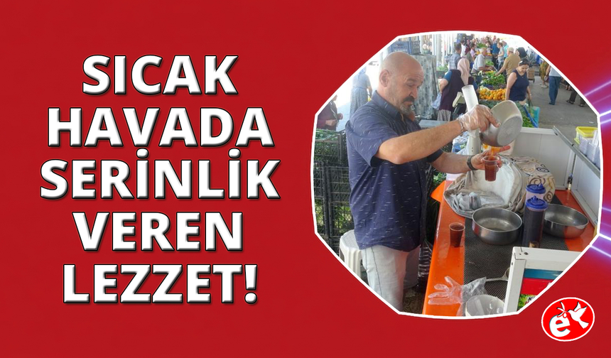 Muğla’da kavurucu sıcaklarda kar helvası ile serinliyorlar