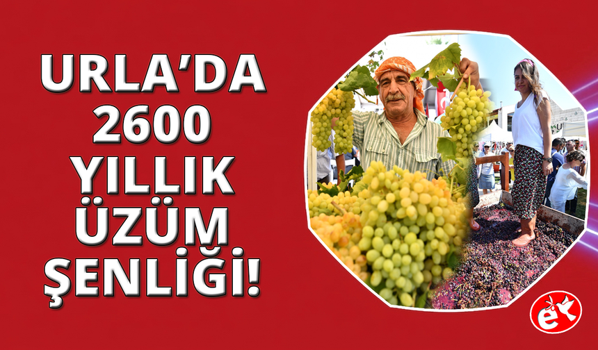 Urla’da 2600 yıllık bağbozumu coşkusu