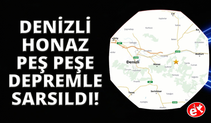Denizli 3.9 ve 6 artçı ile sallandı