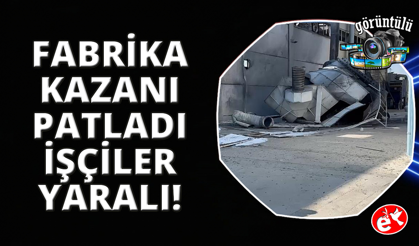 İzmir Torbalı'da fabrika kazanı patladı: 3 işçi yaralı