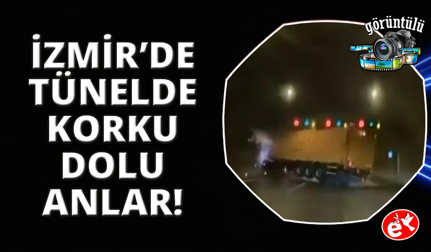 İzmir'de kontrolden çıktı, devrilmekten son anda kurtuldu