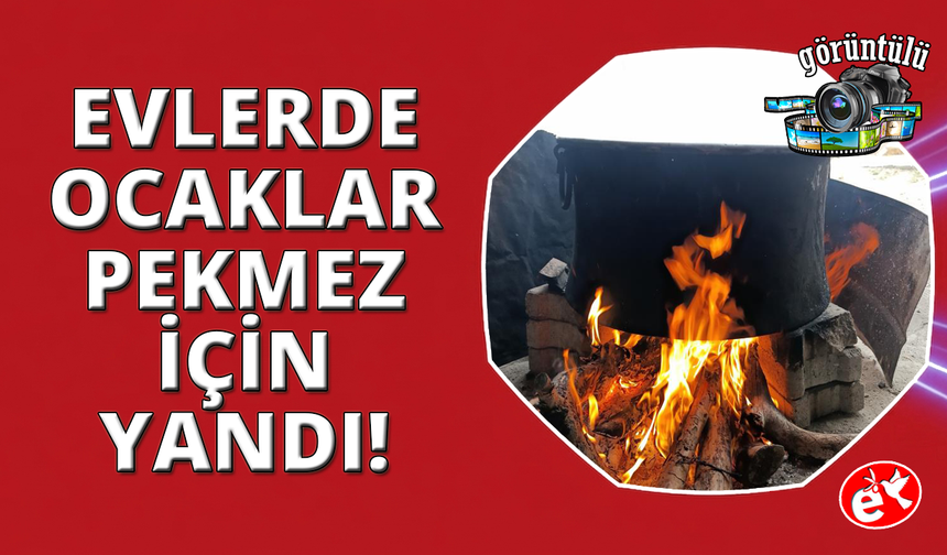 Manisa'da pekmez kazanları kaynamaya başladı