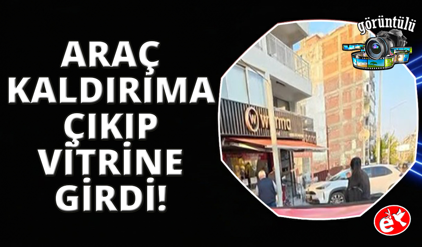 İzmir'de kontrolden çıkan otomobil çarşıyı birbirine kattı