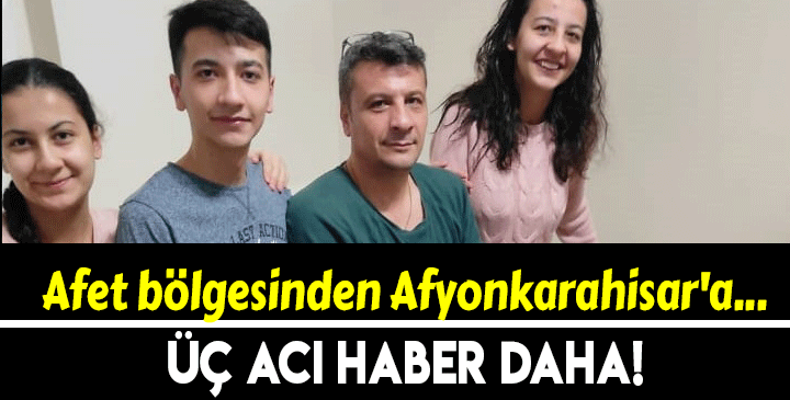 Afet bölgesinden Afyonkarahisar'a 3 ateş daha düştü
