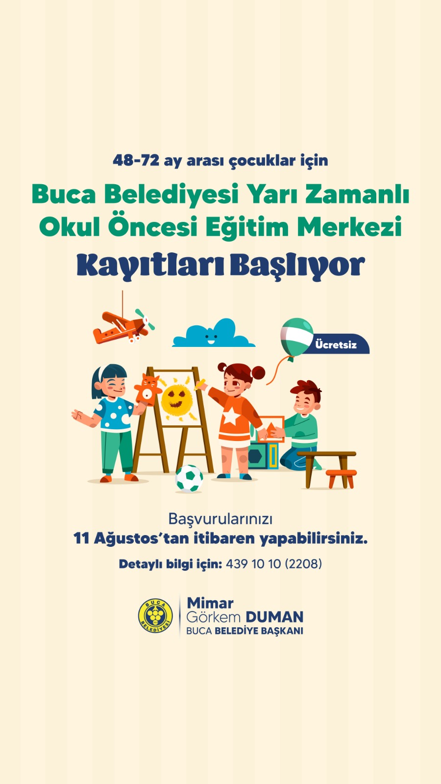 Buca Belediyesi Yarı Zamanlı Okul Öncesi Eğitim Kuumları Tasarım 02