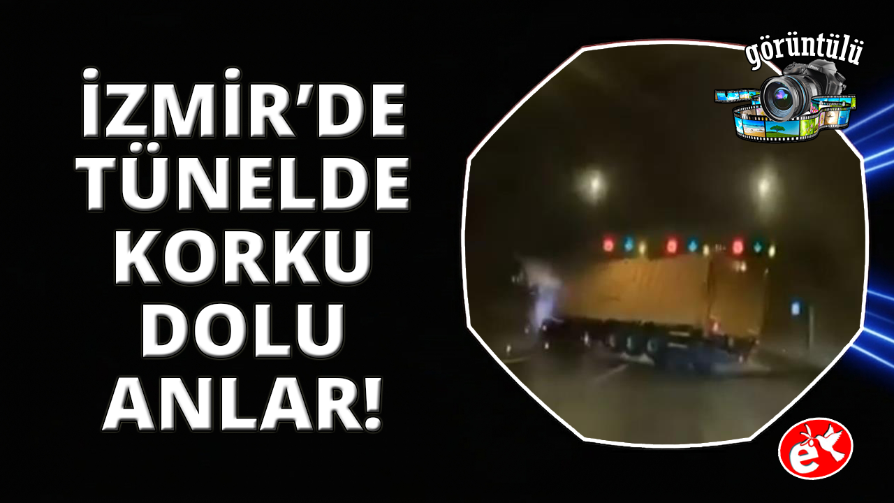 İzmir'de kontrolden çıktı, devrilmekten son anda kurtuldu