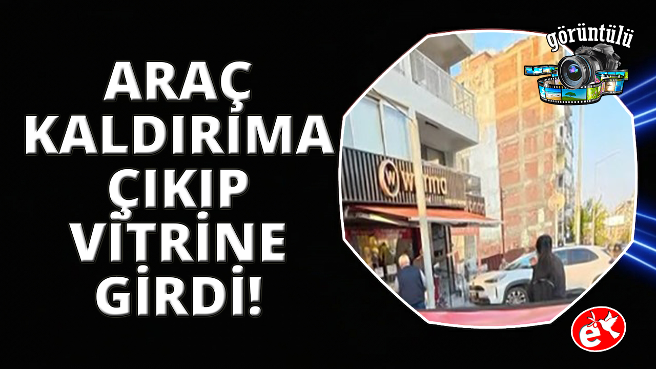 İzmir'de kontrolden çıkan otomobil çarşıyı birbirine kattı